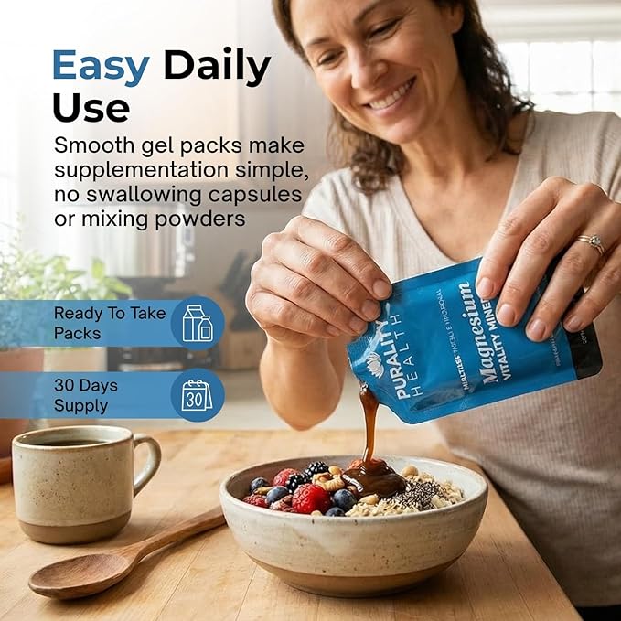 PURALITY HEALTH Micelle Liposomal Magnesium - Enhanced Absorption - Liquid Magnesium Bisglycinate Vitamin Supplement Vegan Non-GMO Supplement for Bones Muscles &amp Daily Wellness - 30 Days Gel Pa