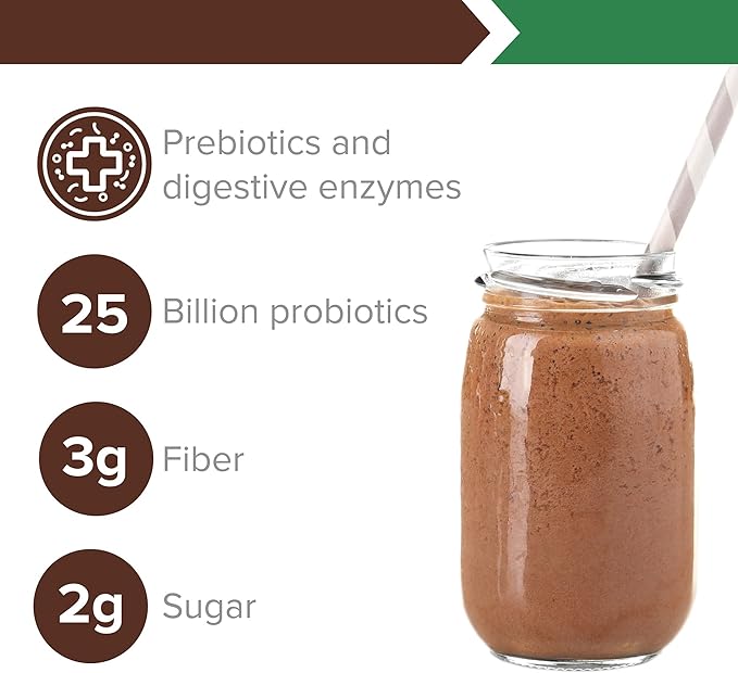 Vibrant Health Green Vibrance Plant-Based Superfood Powder Vegan Friendly Chocolate Coconut 25 Servings