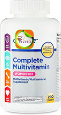 Create and Bundle Equate Complete Multivitamin/Multimineral Supplement Tablets Women 50+ (1 Count (Pack of 1) 200 caps)