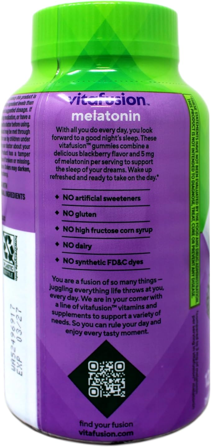 Extra Strength Melatonin BlackBerry 5mg 120 Count (2 Bottles)