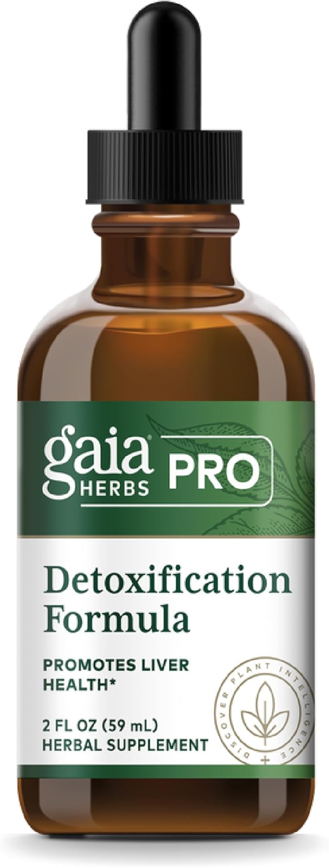 GAIA HERBS PRO Detoxification Formula - Supports Liver Health &amp Detoxification* - Milk Thistle Yellow Dock &amp More - 2 fl oz (30 Servings)