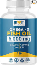 Omega 3 Fish Oil with Maximum EPA DHA - Supports Brain Liver Heart &amp Immunity - Made in The USA - 150 Softgels