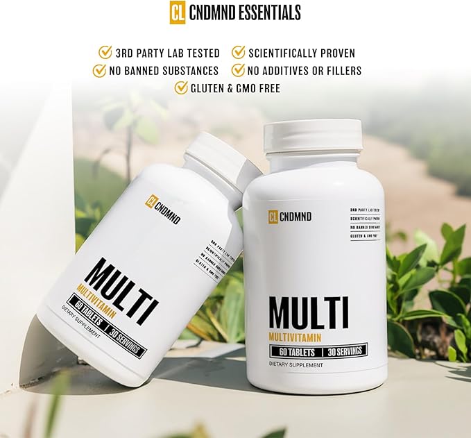 CONDEMNED Multivitamin for Men &amp Women | for Overall Wellness | Essential Vitamins Minerals &amp Nutrients | Scientifically Proven Ingredients | 60 Tablets / 30 Servings