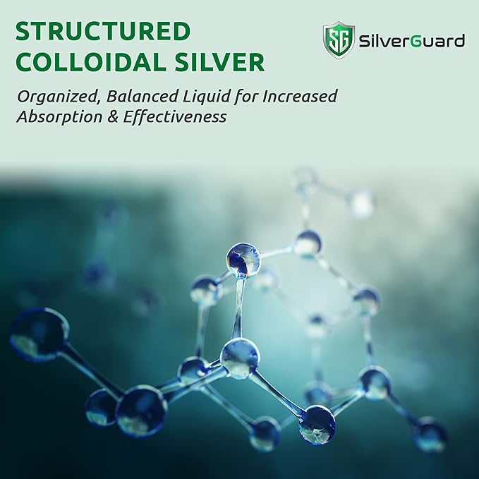 Enhanced Colloidal Silver Gallon Size—30ppm Pure &amp Natural Structured Silver Water—Organic Colloidal Silver Solution—128 oz (1 Gallon)