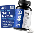 NAD Supplement for Men – Liposomal NAD+ NMN Alternative Nitric Oxide Prostate Health Supplements with Resveratrol CoQ10 L Citrulline and Lycopene for Anti-Aging &amp Cellular Energy Support 60 Caps
