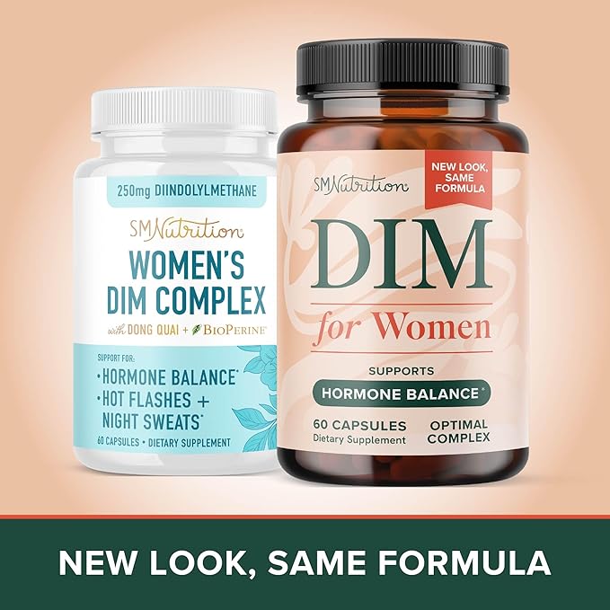Myo-Inositol Powder Complex and Women's DIM Supplement | Hormone Balance Bundle with Ideal 40:1 Ratio Myo-Inositol &amp D-Chiro Inositol Powder (30 Servings) and DIM Supplement for Women (60 Servings