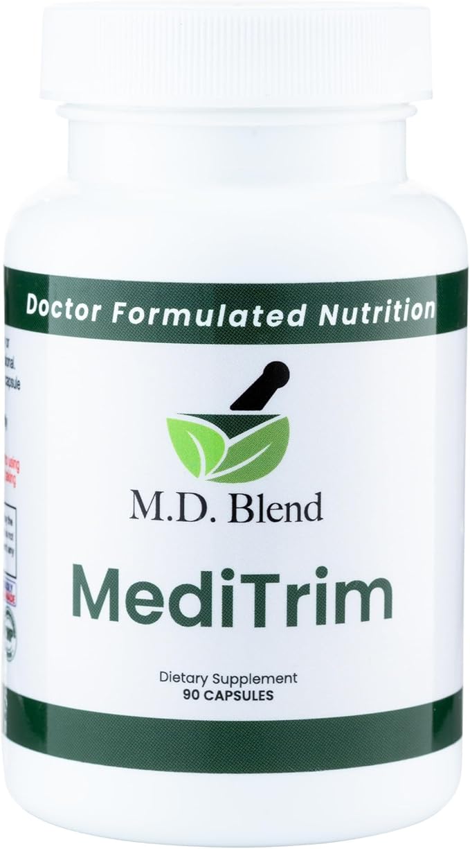 MediTrim Energy Supplements Metabolism Booster Supports Vitality Satiety &amp Physique Goals Smooth System Balance Green Coffee Bean Apple Cider Vinegar Hibiscus 90 Capsules (Pack of 1)