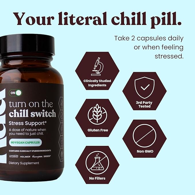 Stress Support Adaptogens (30 Servings) | Shoden Ashwagandha Holy Basil L-Theanine GABA etc | Lower Cortisol Stress Relief Healthy Brain Function Enhance Mood &amp Boost Focus