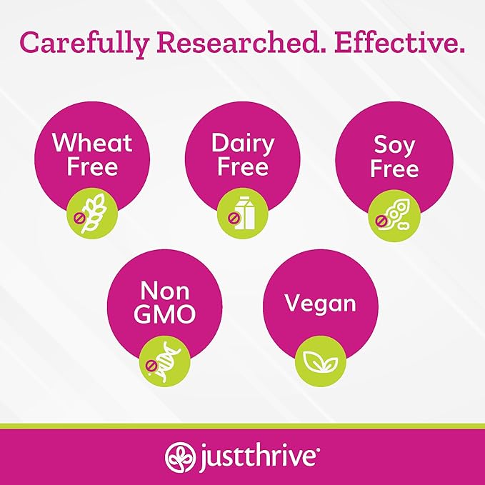 Just Thrive - Just Calm - Cortisol Manager - Calming Memory and Mood Support Supplement - Vegan 90 Calm Capsules