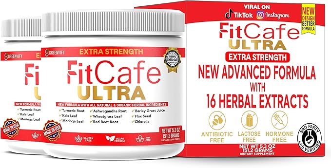 FitCare Ultra Extra Strength Organic Herbal Supplement with Turmeric Ashwagandha Moringa (2)