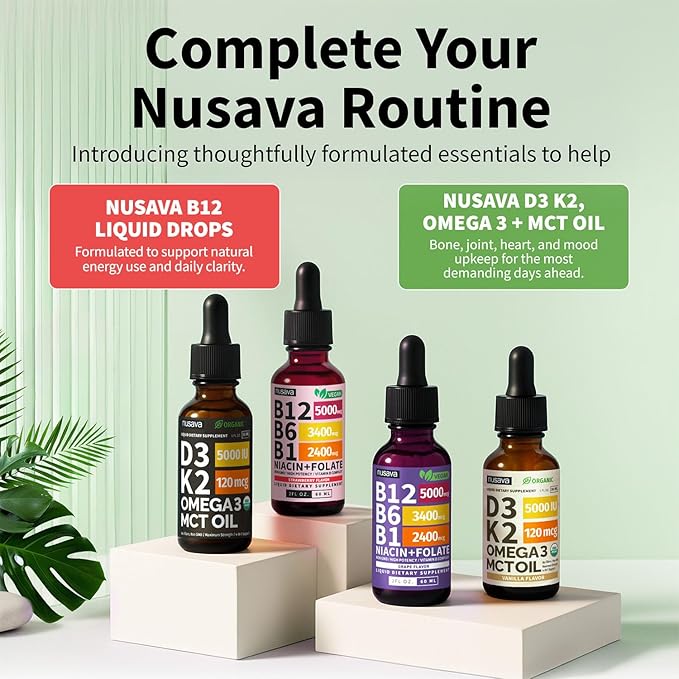 (2 Pack) Vitamin B12 and B6 Liquid Drops B12 Sublingual Vitamin B Complex - B 12 Vitamin 5000mcg - B12 Methylcobalamin for Energy Brain Heart Support with 27200 mcg Watermelon Berry 80 Servings