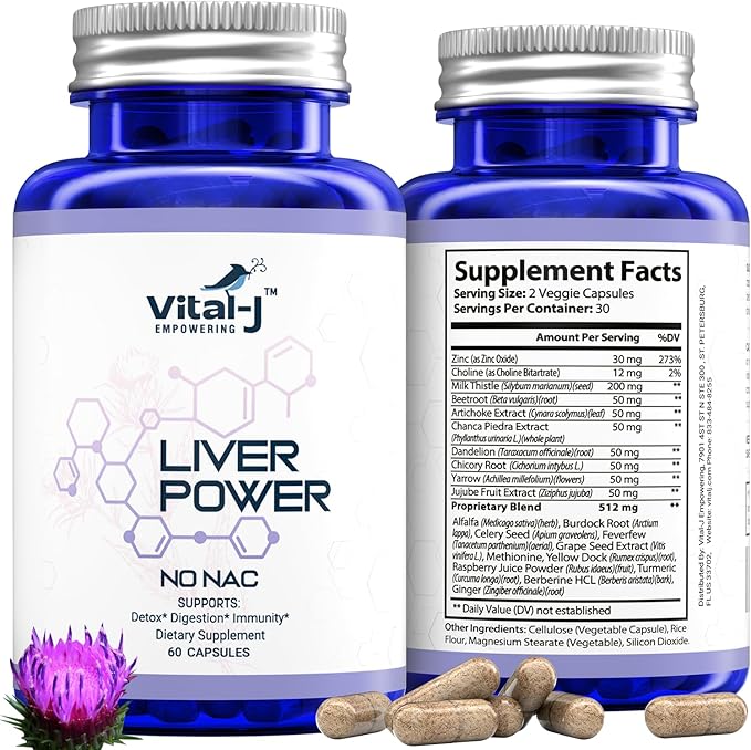 Ultimate Detox &amp Cleanse Duo: Liver Power + URI-Power Complex W/Milk Thistle Artichoke Beetroot D-mannose Cranberry and More.