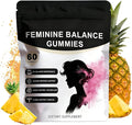Premium Feminine Balance Gummies for Women | Hawaiian Pineapple Flavor Daily pH Balance &amp Freshness Support | Vegan Sugar-Free Gummies for Intimate Wellness Flora &amp Immune Support | 60 Coun