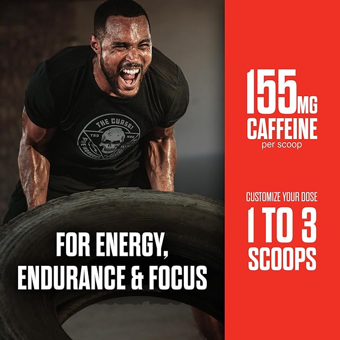 JNX SPORTS The Curse! Fruit Punch Pre Workout Powder with Creatine – Extreme Energy Preworkout for Men &amp Women – 50 Servings – L Citrulline Beta Alanine &amp Caffeine for Pump Strength &amp Fo