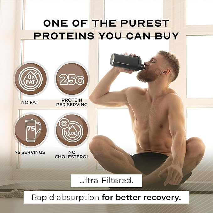 Muscle Feast Grass-Fed Whey Protein Isolate All Natural Hormone Free Pasture Raised Whey Isolate Protein Powder for Men and Women Clean Gluten-Free Delicious Isolate Protein - Chocolate 5lb