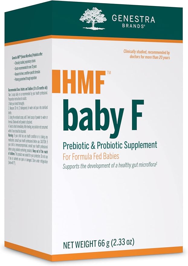 Genestra Brands HMF Baby F | Probiotic Supplement for Formula Fed Babies | 2.3 Ounces