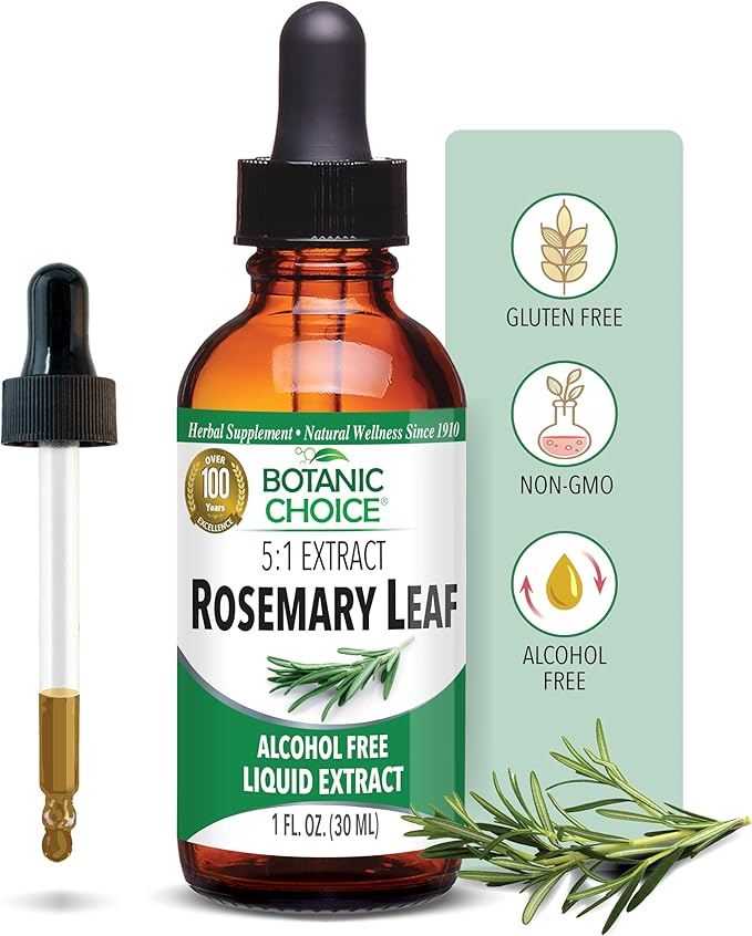Botanic Choice Passion Flower Rosemary Leaf &amp Gymnema Sylvestre Extracts Bundle – Daily Overall Wellness Kit for Overall Wellbeing (1 fl. Oz. Each)