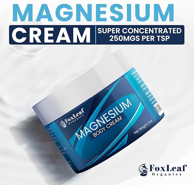 Magnesium Cream for Sleep Leg Cramps &amp Muscle Soreness Highly Concentrated &amp Deep Penetrating Topical Magnesium Chloride - Arnica Shea Butter &amp Lavender Oil Made in USA 4oz