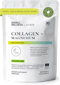 Collagen + Magnesium | VERISOL Bioactive Collagen Peptides Magnesium Glycinate &amp Taurate Salts | Lauren Roxburgh Rest + Restore | Calming Nightly Beauty Routine (Ginger Lime) [30 Serves]