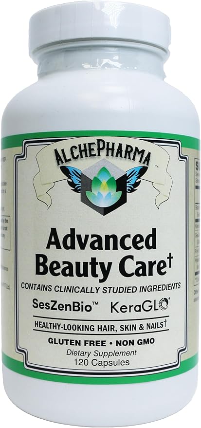Advanced Beauty Care Hair Skin and Nails Supplement Gluten Free Non-GMO Capsules (120 Caps)