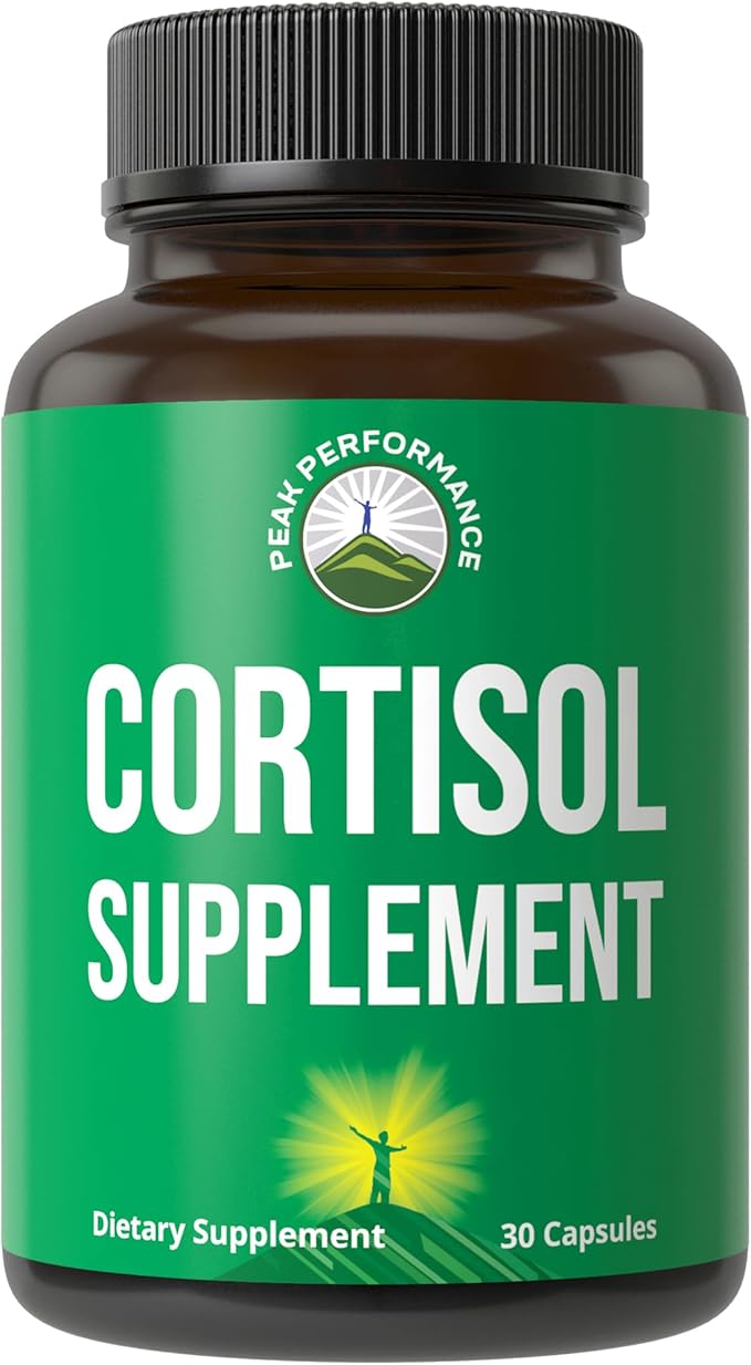 5-in-1 Cortisol Supplement for Women &amp Men. Lower High Cortisol with Ashwagandha Rhodiola Rosea L-Theanine Phosphatidylserine Magnolia Bark. Calm Relaxation Balanced Energy Vegan Supplements