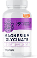 VIMERGY Magnesium Glycinate – Stress Support – Chelated to Avoid Tummy Upset*– Promotes Heart Health &amp Energy*– Kosher Vegan Gluten-Free – 180 Caps
