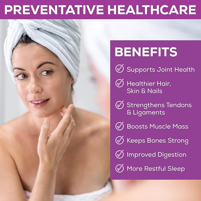 Original Collagen Peptides 100% Natural Bovine Premium Hydrolyzed Type I-III 12 Oz