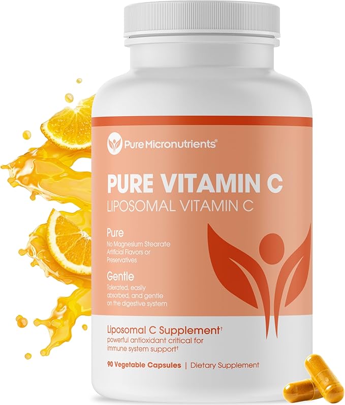 Pure Zinc Bisglycinate &amp Liposomal Vitamin C Immunity Bundle – High Absorption Energy &amp Vitality Gentle on Stomach Clean Ingredients Non-GMO Easy-to-Digest Formula Pure Micronutrients