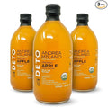 Andrea Milano Organic Apple Cider Vinegar – Raw Italian Natural Vinegar with the Mother Unfiltered Unpasteurized Non-GMO Vegan Bulk Glass Bottle (16.9 fl oz(Pack of 3))
