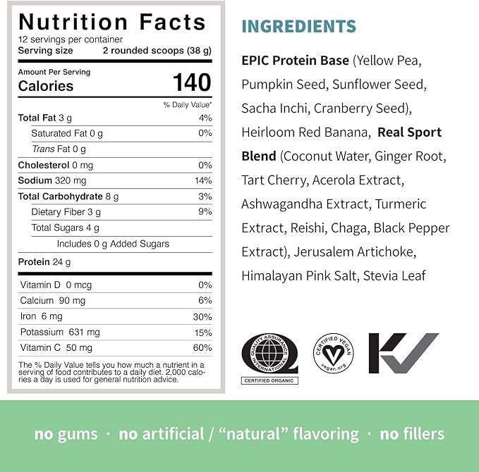 Sprout Living Epic Protein Pro Collagen Mindful Matcha Real Sport and Complete Coffee 12 Servings