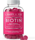 Biotin Gummies 10000mcg – 120 Count – Supports Healthy Hair &amp Stronger Nails – Fast Absorption Supplement for Men &amp Women – Vegan Non-GMO Pectin Gelatin Free – Made in USA