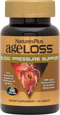 NaturesPlus AgeLoss Blood Pressure Support - 90 Tablets - with Trans-Resveratrol &amp 1200 mg of Whole Foods - Vegetarian Gluten Free - 30 Servings