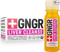 +GNGR Liver Cleanse Detox &amp Repair Cold-Pressed Ginger Shot with Organic Milk Thistle Dandelion Turmeric Immunity Shot for all natural Liver Support &amp Digestion 2 fl oz (Pack of 12)