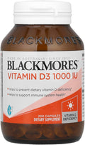 Blackmores Vitamin D3 25 mcg (1000 IU) 200 Capsules