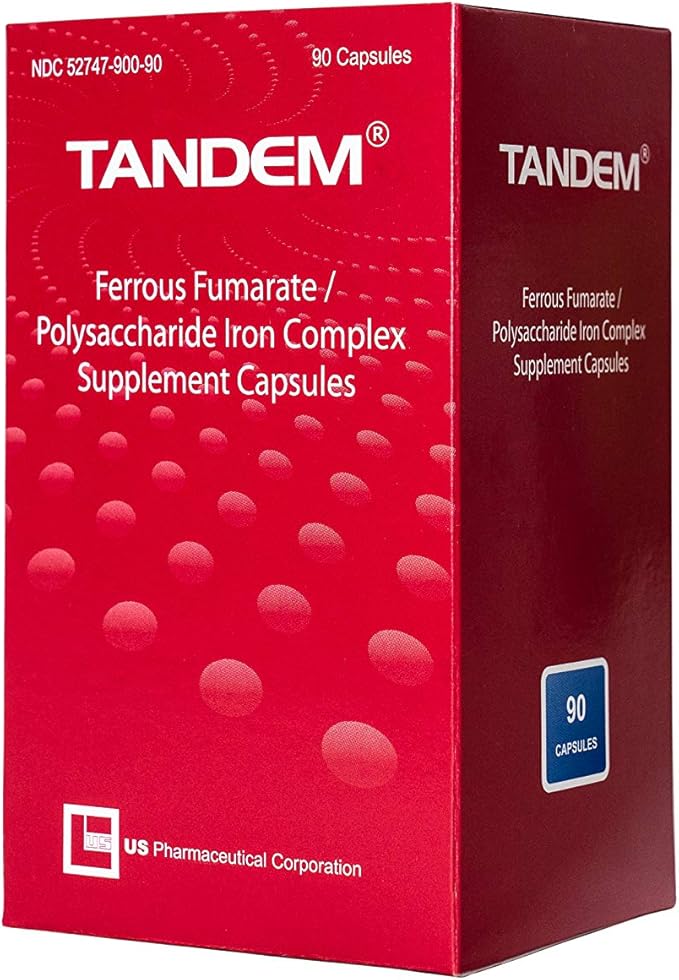 Tandem- 106 mg Elemental Iron- Easy to Swallow-High Tolerability -Odorless &amp Tasteless