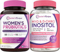 Doctor's Recipes Women’s Probiotics and Inositol Bundle - Gut Vaginal Urinary &amp Reproductive Health for Women