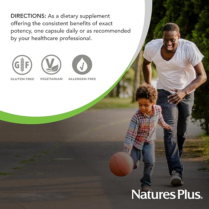 NaturesPlus Herbal Actives Milk Thistle - 60 Capsules - Non-GMO Vegan Gluten Free - 60 Servings