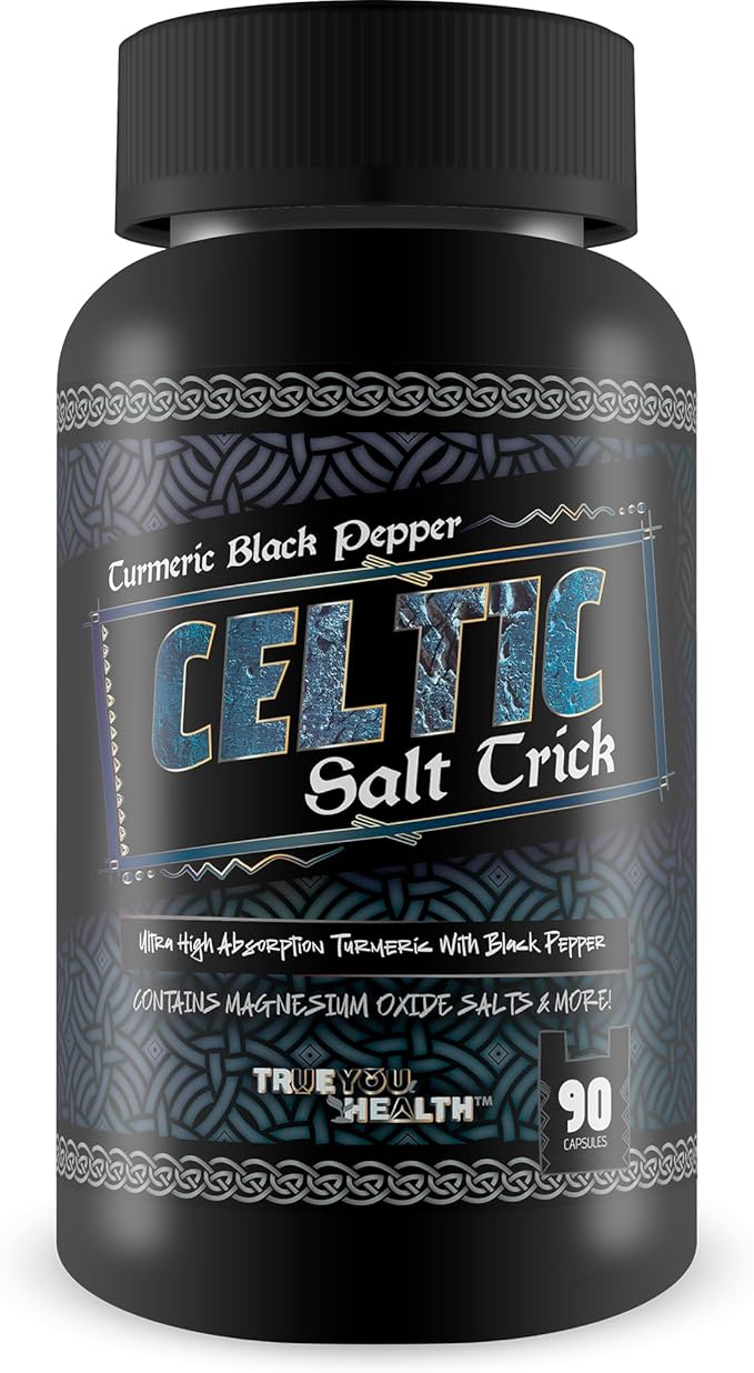 Turmeric Black Pepper Celtic Salt Trick - Our Best Turmeric and Black Pepper Supplement - Pure Turmeric Curcumin with Piper Nigrum Vitamin D Vitamin C Ginger Berberine - Turmeric Curcumin Black +