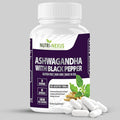 Ashwagandha with Black Pepper – 1300mg Organic Root Extract | Sleep Aid Cortisol &amp Hormone Support for Women &amp Men | Vegan Non-GMO Gluten-Free | 60 Capsules – Made in USA