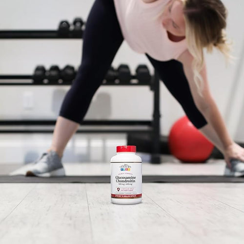 21st Century Double Strength Glucosamine Chondroitin (210 Count) Dietary Supplement for Joint &amp Cartilage Health Supports Active Lifestyle Non-GMO Gluten-Free Joint Supplements for Men &amp W