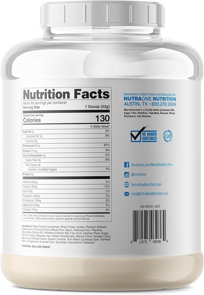 NutraOne ProteinOne Caramel Cookie Crunch - 5lbs