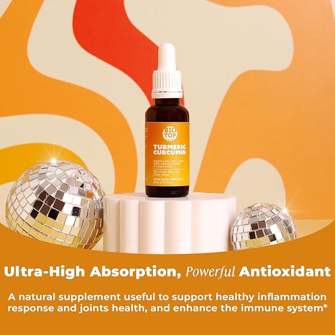 Liquid Turmeric Curcumin Plus Natural Organic Black Pepper.