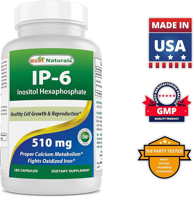 Best Naturals IP-6 510 mg &amp Magnesium Oxide 500 mg