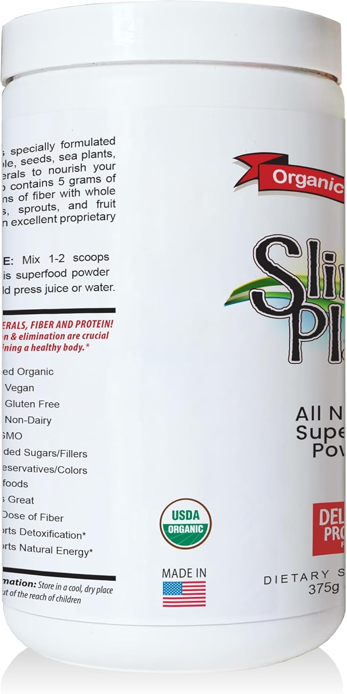 SlimPlant Pro - All Natural Superfood Protein Powder w/ 35 Vitamins Minerals and Whole Food-Sourced Ingredients (13.2 Ounces)