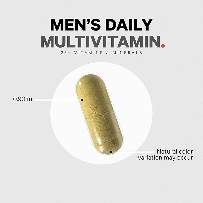 Codeage Men’s Daily Multivitamin – 25+ Essential Vitamins &amp Minerals Organic Whole Foods Probiotics Omega-3 Zinc Vitamins A B C D E &amp K – 120 Capsules