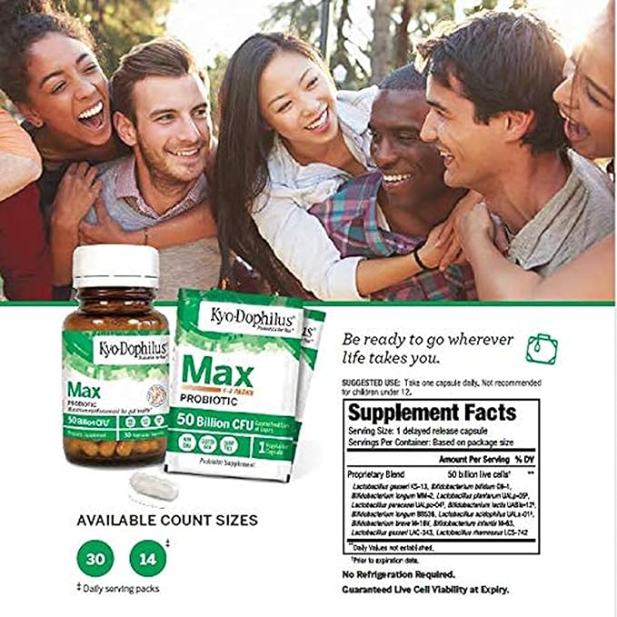Kyo-Dophilus Max Probiotics 30 Vegetarian Capsules