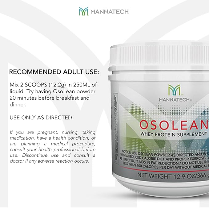 Mannatech Protein Powder OsoLean (Canister) 12.9 oz