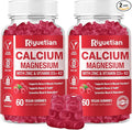 Calcium Gummies + Magnesium &amp Zinc with Vitamin D3 &amp K2 High Absorption Calcium Supplement for Bone Teeth &amp Immune Support Non GMO Vegan 120 Count