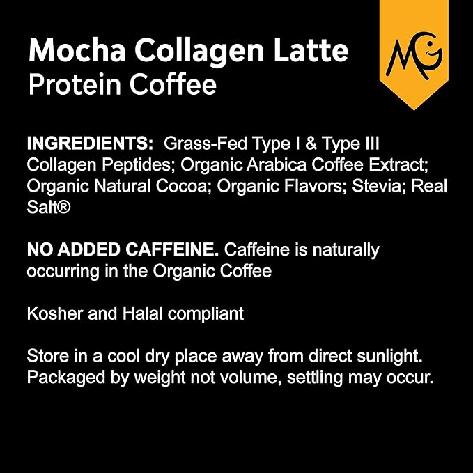 MariGold High Protein Collagen Coffee Bundle - Mocha and Vanilla - 20g Grass-Fed Type I &amp III Collagen Peptides