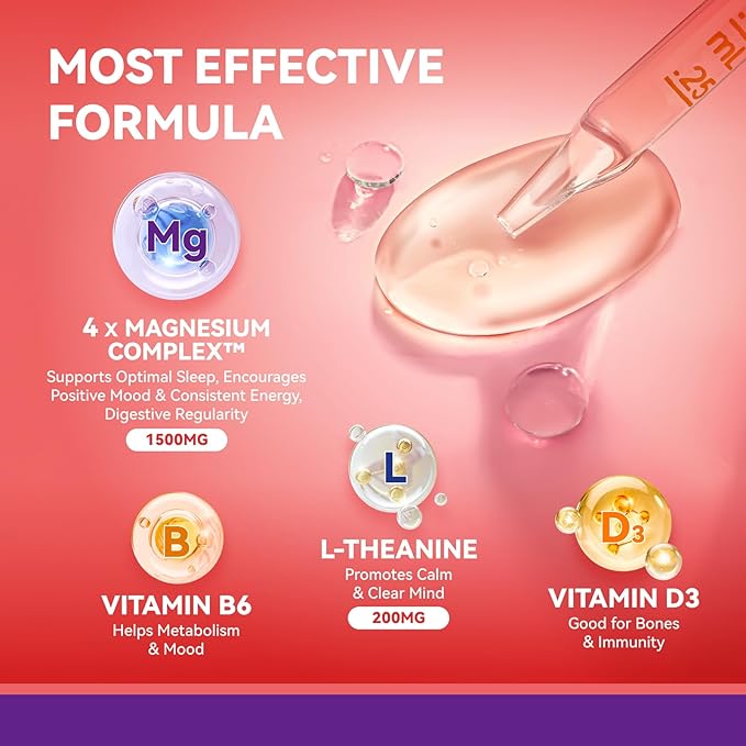 Magnesium Glycinate｜Gummies for Adults Sleep Relaxation &amp Focus Pineapple Flavor &amp Liquid with Magnesium Citrate &amp Taurate Strawberry Flavor